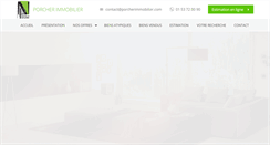 Desktop Screenshot of porcherimmobilier.com